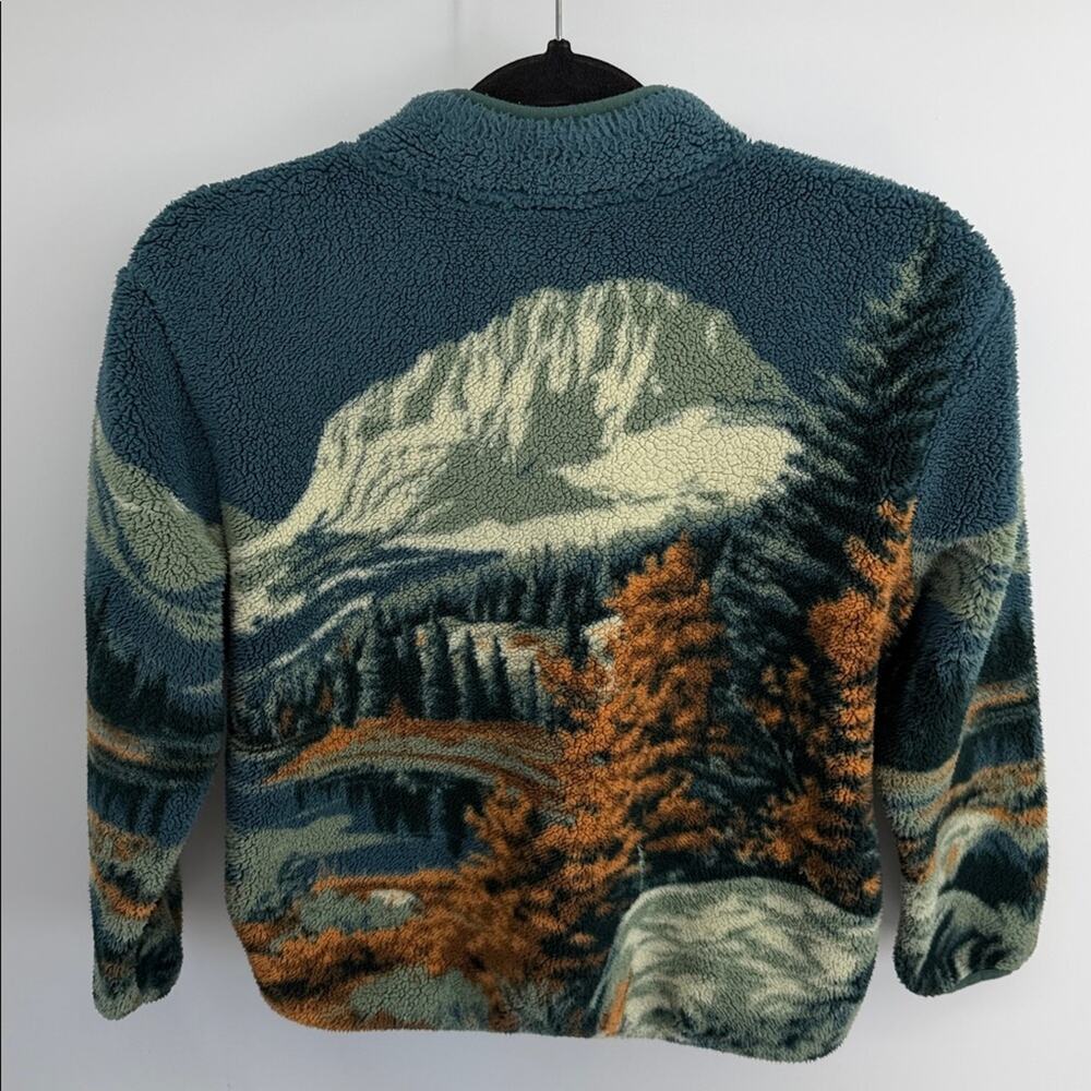 National Park Foundation Rocky Mountain National Park deer print fleece 1/4 zip - Picture 6 of 6